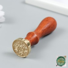 Printing for wax with a wooden handle 