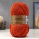Yarn "village" 100% half-carbonated wool 250m/100g (30-sv. Terracot)