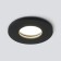 Submissive moisture -proof lamp Elektrostandard, Flickr, 84x84x27 mm, GU10, black matte color