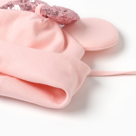 Hat children's mouse, powder color, size 50-54-1