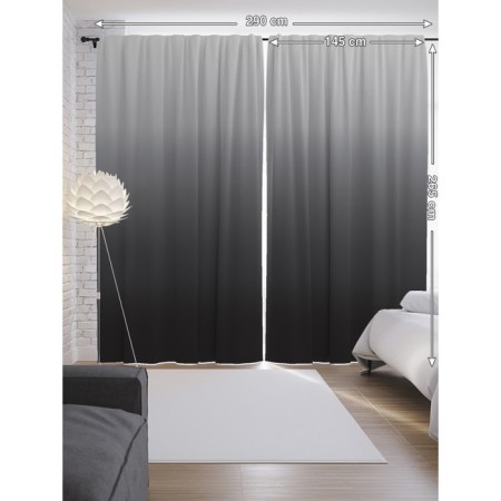 Photostes "Gray gradient", Saten, size 145x265 cm, 2 pcs-1