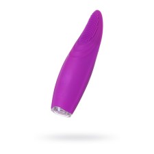 Cliter stimulator with cilia Jos Alicia, silicone, purple, 15.5 cm