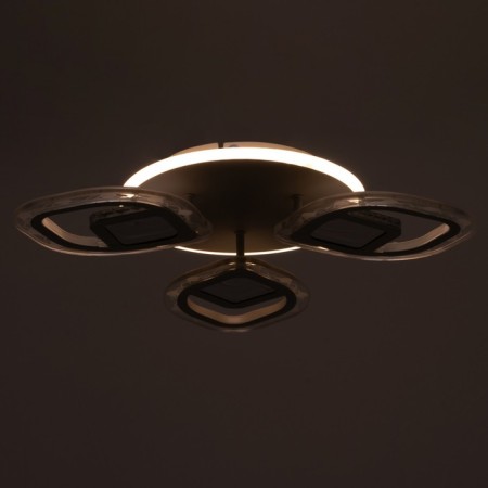 Chandelier with PDU 1146/3WT LED 81W 3000-6000k+Baster base Dimmer white 50x50x9 cm Bayerlux 52507-6
