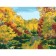 Picture on numbers on a canvas with a subframe "Autumn Pond", 40 x 30 cm