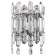 Wall lamp Legacy 2xe14 40w, size 20x12x30 cm, color chromium