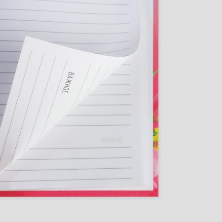 Set Diary A5, 80 liters. and pen "Tulips on March 8"-5