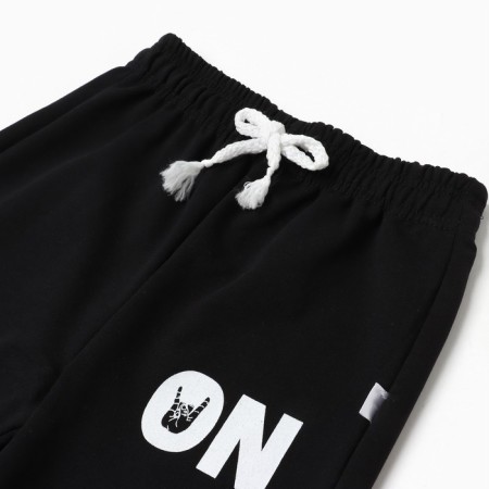 Pants for a boy, black color/on, height 98-104cm-5