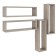 Set of hinged shelves, 4 pcs, color of the oak -shaped Truffel