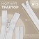 Lightning "Tractor", No. 5, non -proceeding, castle machine, 18 cm, white color