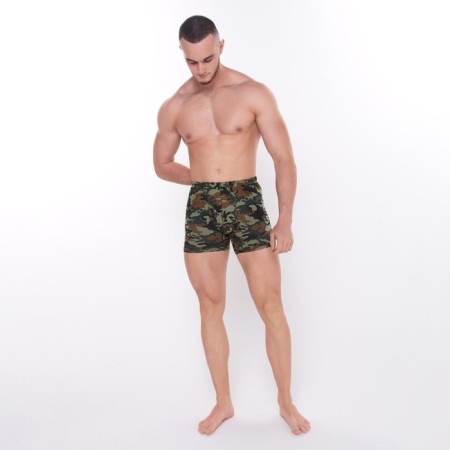 Panties men's boxers, color green camouflage, size 52-1