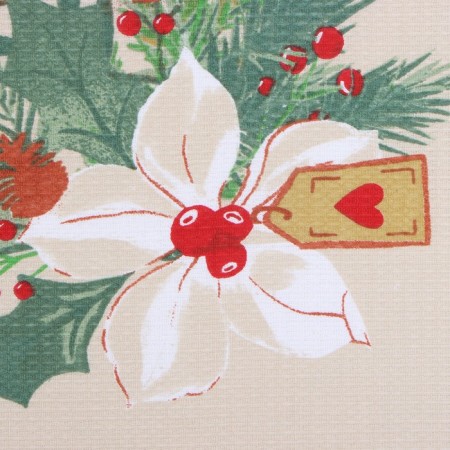 Dolyana towel "Christmas flowers" 28x46 cm, 100% hl, waffle 160 g/m2-2