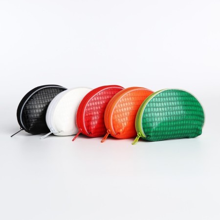 Women's wallet with zipper, color mix