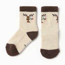 Children's socks from Mongolian wool 