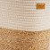 Belly basket wicker -round SL Home "Order", 35 × 40 cm, cotton, hyacinth