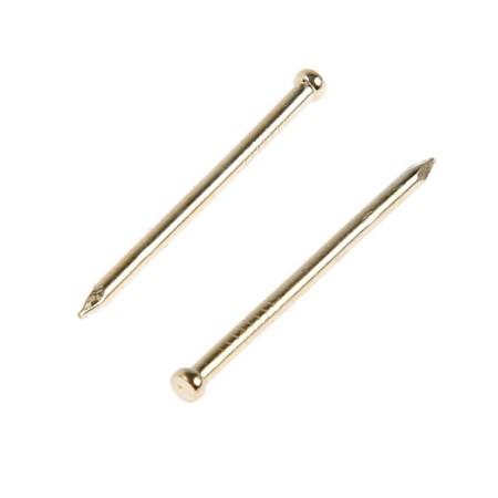 Nails of the tundra krep, finish, brass, 1.4x25 mm, 50 pcs