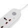Extension cord Luazon Lighting, 3 sockets, 3 m, 10 A, 2200 W, 2x0.75 mm2, 3xUSB, with excavation, b