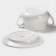 Porcelain broth Magistro "Elegy", 2 items: Boier 450 ml, saucer d = 15.7 cm, white color