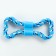 A toy twisted from rubber and rope "Putness", 19.5 cm, blue