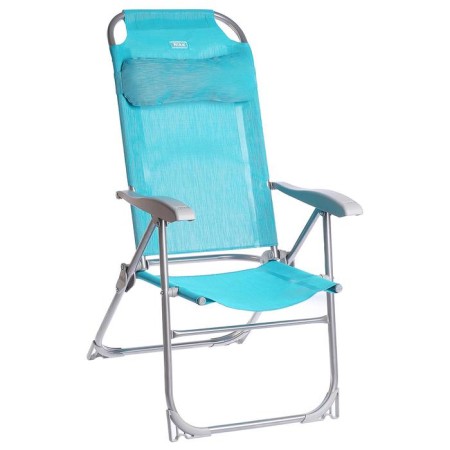 Folding chair, 75x59x109 cm, turquoise color-4