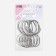 Oval for curtains, 28 × 43 mm / 33 × 48 mm, 10 pcs, silver color