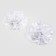 Bant for hair on elastic band, white, 2 pieces, 7 cm, cold heart