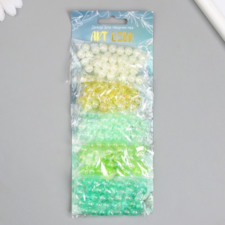 Beads for creativity Plastic "Pearl. Summer Polyana" nr 5 colors x 10 g d = 0.8 cm 929200-4