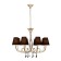 Suspended chandelier Mantra Paola, E14, 8x20W, 609 mm, matte silver color