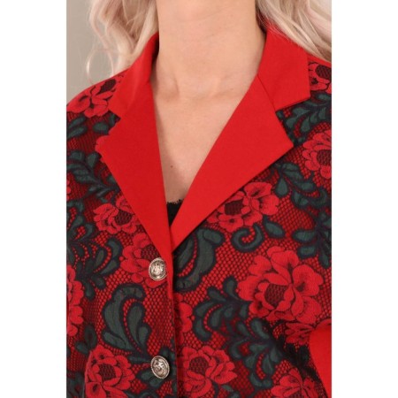 Female jacket, size 42, red color-14