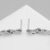 Earrings with rhinestones “crosses” inserts, white color in silver