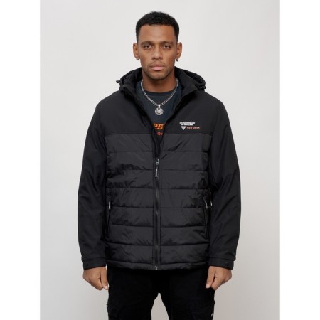 Sports male jacket, size 58, black color-4