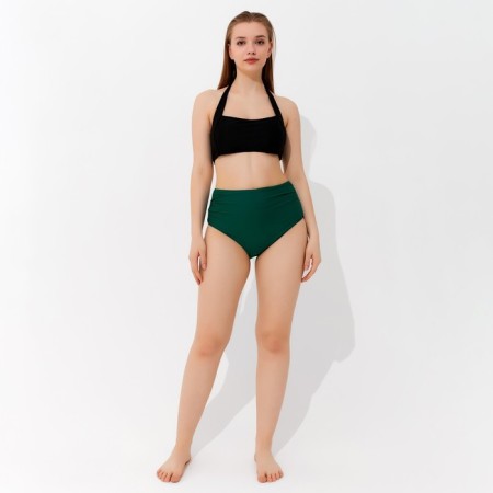 Female women's swimming trunks are high, green color, size 48-3