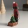 Souvenir Polystone "Dachshund in a sweater and hat is lucky a Christmas tree on a sled" 8x4x12.5 cm