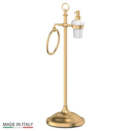A stand with two accessories for a toilet with a bidet 80 CM, porcelain; matte gold, 3SC