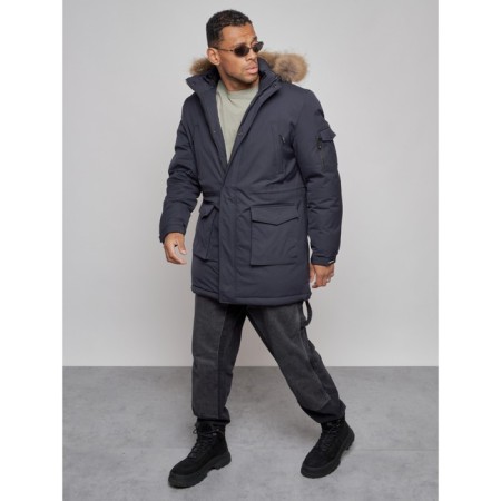 Lengered male winter, size 56, dark blue color-10