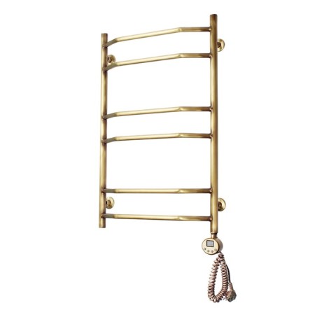 Domoterm electric heated towel rail "Laura" P6, 600x800 mm, right, bronze