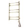 Domoterm electric heated towel rail "Laura" P6, 600x800 mm, right, bronze