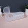 Organizer for storage, with a lid, 7 sections, 28 × 10.5 cm, the color is transparent