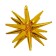 Foil ball 21 "Volumetric stars", gold