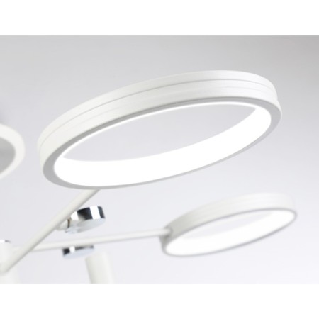 LED ceiling LED with Ambrella Light, Linetech, FL51648, LED, 98 W, 7350LUM, 3000-6400K, Chrome Color, Chrome-6