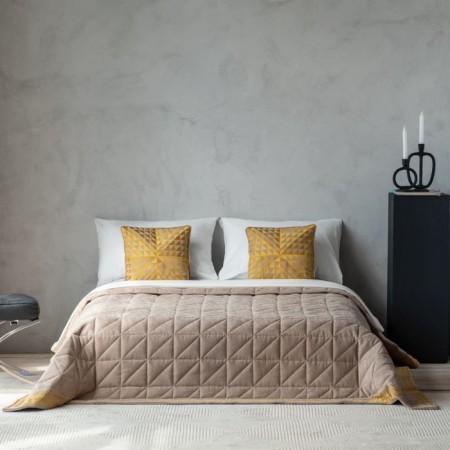 Cover with pillowcases "Dallas", size 230x250 cm, color gray color-3