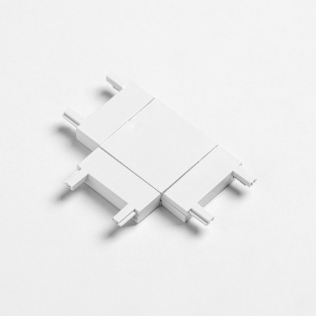 Connector ultra-shaped T-shaped white 4.6x3.6x0.6 cm