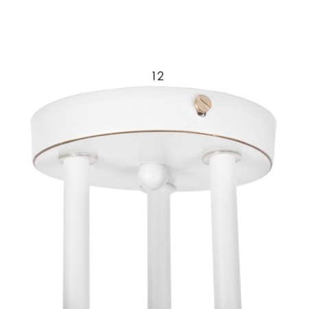 MIA chandelier 3x60W E27 white, gold 52x18x24cm-6