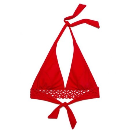 Women's bra -braid, size 80d, red color