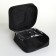 Cosmetic bag with lightning, black color