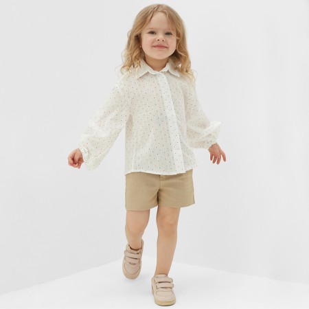 Children's shorts Minaku: Cotton Collection Beige Color, Height 128-1