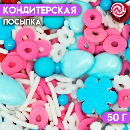 Confectionery sprinkling "Red-Biryuzovaya", 50 g