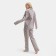 Pajama New Year's Women's kaftan bunny, gray color, size 40-42