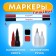 Food marker 2-third, set 2 colors (black, red)