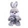 Soft toy "Bunny with a heart", color mix
