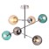 Sierra chandelier, 6x60W E14, chromium color